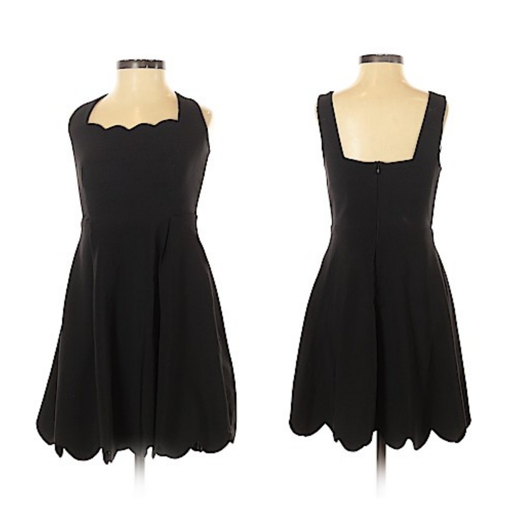 JUNE & HUDSON Black Pocketed Cocktail Dress